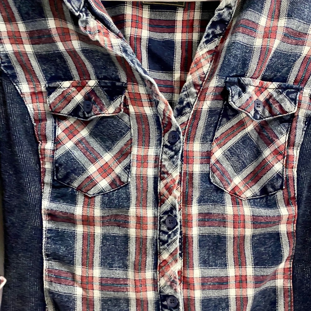 Plaid Button Up - Picture 2 of 4